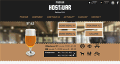 Desktop Screenshot of pivovar-hostivar.cz